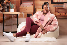 Load image into Gallery viewer, Plaid Plus Size Cardigan Sweater
