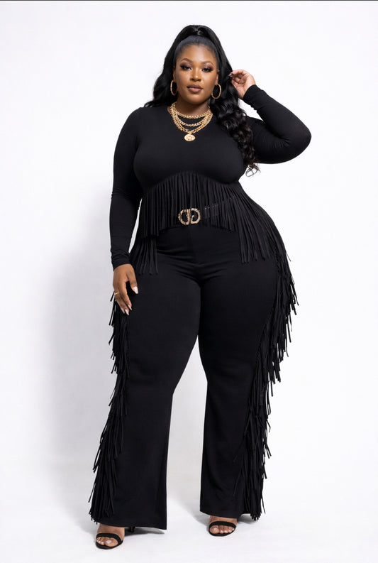 Plus Size Fringe Set