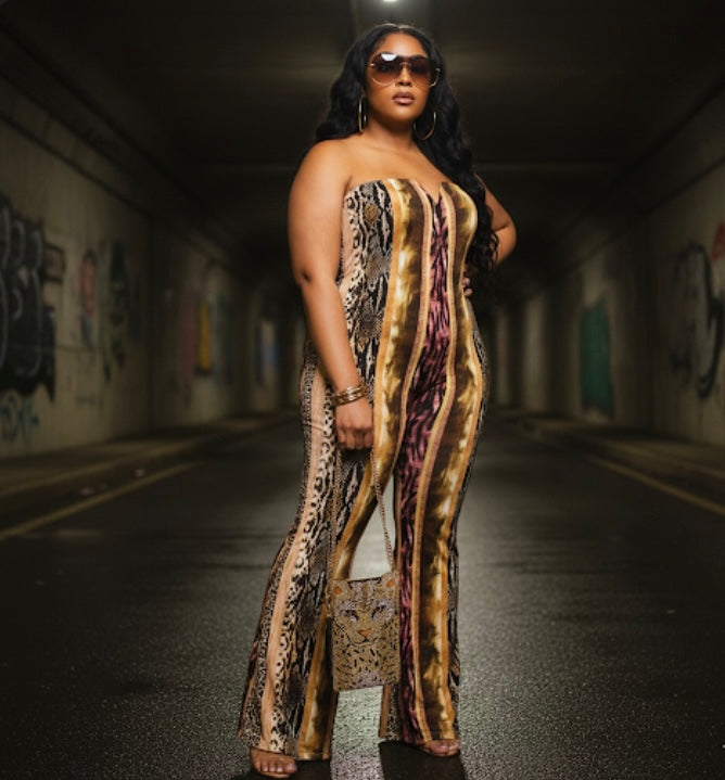 Plus Size Women Great Night Jumpsuit